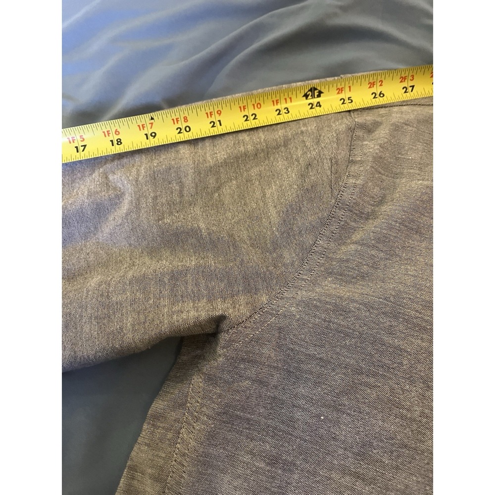 DU/ER 9-to-9 Button Down Shirt Mens XL Gray Performance Oxford Dress Casual - Picture 6 of 7